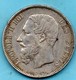 BELGIQUE  5 Francs  1869  Silver  LEOPOLD II - 5 Francs