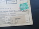 Delcampe - Deutsches Reich Auslandspaketkarte 1934 Ilmenau über Köln Deutz 1 Nach Bruxelles Belgien - Briefe U. Dokumente