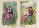 2 Cartes Fantaisie  / Couple  D'amoureux - Couples