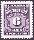 CANADA 1957 QEII 6c Postage Due Violet SGD23 MH - Postage Due