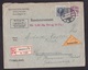 Denmark: Registered Reimbursement Cover To Germany, 1911, 2 Stamps, Triangle Label, Effekten Bank, Rare (minor Damage) - Covers & Documents