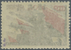 Dt. Besetzung II WK - Ukraine - Alexanderstadt: 1942, 10 R Auf 1 R Schwarz/dunkelrot, Type III, Post - Besetzungen 1938-45