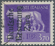 Dt. Besetzung II WK - Zara: 1943, 3,70 Lire Dunkelbläulichviolett, Aufdruck Type I, Gebraucht Mit Te - Besetzungen 1938-45