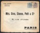 SPAIN Letter 1916 BARCELONA To PARIS (France) Censored In France. Vignet With Red Cross On The Back - Cartas & Documentos