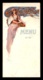 MENUS - FEMME ART NOUVEAU - FORMAT 14 X 7 CM - VOIR ETAT - Menu