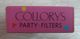 Delcampe - AC - COLLORYS PARTY FILTERS HARD PACK EMPTY CIGARETTE BOX FOR COLLECTION - Other & Unclassified