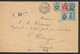 Affranch. Mixte Sur Lettre En Recommandé + Obl Agence "Uccle / Ukkel 12" Vers Helsingfors (Finlande) / Verso TP Orval - 1922-1927 Houyoux