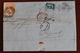 1868   -      LETTRE  DE  BARCELONE   POUR  LA  FRANCE    NOMBREUX  CACHETS        2   PHOTOS - Lettres & Documents