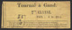 Ancien Ticket De Transport Pour Un Voyage Simple "Tournai à Gand" 2ème Classe à 4F20c. / Diligence, Char-à-Bancs. TB - Europa