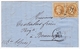 Lettre 1869 Barcelonnette Alpes De Hautes Provence Paire Napoléon III Lauré 10 Centimes Gassier Père Et Fils Banque Bank - 1863-1870 Napoléon III Lauré