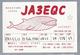 JP.- QSL KAART. CARD. JAPAN. JA3EQC. ISOZI HIROI, WAKAYAMA. NISHIHAMA WAKAYAMA. - Radio-amateur