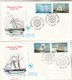 France Lot 5 Enveloppes FDC 1999 Yvert Série 3269 à 3278 Armada Du Siècle ROUEN - 2 Scan - Bateaux Voiliers - 1990-1999