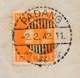 Nederlands Indië - 1942 - 17,5 Cent Konijnenburg - Enkelfrankering Op LP-cover Van Padang Naar Batavia - Nederlands-Indië