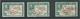 Fiji 1938 - 1955 KGVI Definitives 2d Map With 180 Degrees Die II X 3 Used Copies With Faults - Fiji (...-1970)