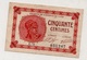 Paris : Chambre De Commerce : 50 Centimes. - Handelskammer