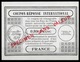 FRANCE COURS D'INSTRUCTION Reply Coupon Reponse Simili Type London 0,80 FRANC And SPECIMEN SANS VALEUR O LIMOGES 4.12.72 - Antwortscheine