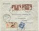 LETTRE RECOMMANDEE 1932 POUR L'ALLEMAGNE AVEC 3 TIMBRES ARC DE TRIOMPHE / SEMEUSE - 1921-1960: Periodo Moderno