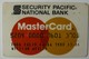 USA - Credit Card - Master Card - Security Pacific National Bank - Exp 03/86 - Used - Credit Cards (Exp. Date Min. 10 Years)