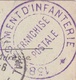 Cachet 138ème Régiment D'infanterie Sur Carte Poitiers - Façade Du Palais De Justice - Oorlog 1914-18