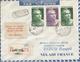 1948 - REPRISE RELATION FRANCE-ESPAGNE Par AIR FRANCE - SUPERBE AFFRANCHISSEMENT - Retour Envoyeur - Lettres & Documents