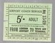 London (Angleterre ) Ticket AIRPORT COACH SERVICE  (PPP19180A) - Europa