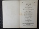 Menu. 58. Menu De La Réunion Des Anciens 1909-1959. Institut Notre Dame De Bonne Espérance Braine Le Comte - Menu