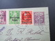 Bayern 1920 Kartenbrief K12 Mit 11 Zusatzfrankaturen MiF Deutsches Reich / Bayern Abschied Nr. 120 Oberrand Einschreiben - Postal  Stationery