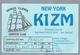 US.- QSL KAART. CARD K1ZM. JEFFREY T. BRIGGS. HOPEWELL JUNCTION, DUTCHESS COUNTY. YANKEE CLIPPER. NEW YORK. CONTEST CLUB - Radio-amateur