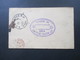 Frankreich 1887 Kartenbrief Nizza Grand Hotel Milliet Nice Nach Hannover Mit London Stempel / Nachporto Stempel - Cartoline-lettere