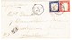 1862 Mischfrankatur Gezähnt/ungezähnt Auf Brief Von Firenze über Genua Und Turin Nach London, Roter Ankunftstempel - Sardaigne