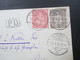 Schweiz 1882 Wappen Brieftaube Mit 2 Zusatzfrankaturen PD Brief Nach Lahr Baden. Prägung Dr. Prof. - Ganzsachen