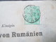 Social Philately Streifband 1893 Ihrer Majestät Der Königin Elisabath Von Rumänien In Neuwied Königshaus - Storia Postale