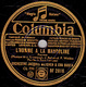 78 Trs - Colombia DF 2816 - état B - JACQUES METEHEN & EVA BUCH -  SERENADE A LA MULE - L'HOMME A LA MANDOLINE - 78 T - Disques Pour Gramophone
