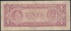 Dominican Republic 1 Peso 1962, "F" Old Banknote - Repubblica Dominicana