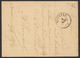 EP Au Type 5ctm Gris "carte-correspondance" Obl Double Cercle "Ninove" (1872) Vers Tournay / Pli - Cartes Postales 1871-1909