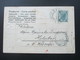 Österreich 1902 Zierkarte / Künstlerkarte Mit Blumen Und Bilderrahmen Landschaft / Sonnenuntergang - Briefe U. Dokumente