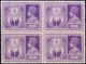 BRITISH INDIA- PRE DECIMAL-VICTORY OF ALLIED POERS IN WW-II-FULL SET OF 4- BLOCKS OF 4-INDIA-1946-SCARCE-MNH-TP-666 - Ungebraucht