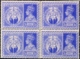 BRITISH INDIA- PRE DECIMAL-VICTORY OF ALLIED POERS IN WW-II-FULL SET OF 4- BLOCKS OF 4-INDIA-1946-SCARCE-MNH-TP-666 - Nuevos