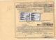 SH 0021 -N° 131-134(2) (recto) GUSTENHEUSEN 1953 S/Paketkarte - Au Dos BIZONE 98 (paire). TB - Lettres & Documents