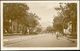 Indonesia, JAVA MALANG, Street Scene, Tram Rails, Car (1920s) RPPC Postcard - Indonesië