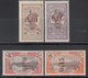 1924   Yvert Nº 105, 106, 107, 108, MH, - Nuevos