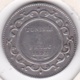 PROTECTORAT FRANCAIS. 1 FRANC 1892 (AH 1309) Paris ALI BEY En Argent - Tunisie