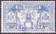 NEW HEBRIDES 1925 5d (50c) Ultramarine SG47 FU - Oblitérés