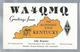 US.- QSL KAART. CARD. WA4QMQ. JOHN REASONER, BOWLING GREEN, MEMBER WESTERN KENTUCKY DX ASS, WARREN COUNTY, U.S.A.. ARRL. - Radio-amateur