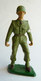 SOLDAT FIGURINE FIG STARLUX 1966 PARA CASQUE Brancardier 5020  ARMEE MODERNE Socle Vert Marqué En Creux (2) - Starlux