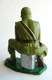 SOLDAT FIGURINE FIG STARLUX 1958 MITRAILLEUR 5004 1 (4) Socle Vert Vif - Starlux