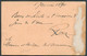 E.P. Carte 15 Centimes Palmier (fil CONGO)  Obl. Sc LEOPOLDVILLE 22 Janvier 1890 à E. Delcommune.  Superbe-. 14477 - Interi Postali