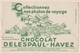 9/21  BUVARD CHOCOLAT DELESPAUL HAVEZ PHOTOS DE VOYAGE - Chocolat