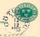 SCHWEDEN 1895, "GÖTEBORG L.Br." K1 Glasklar A. 5 (FEM) Öre Grün GA-Postkarte, Rs. K1 "SKÖFDE" (SKÖVDE) - 1872-1891 Ringtyp