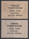 PUBLICITE VIBEROL TYROTHRICINE S/ AEF 239** + POLYNESIE 2** - Médicament / Médecine / Lion / Joueuse Guitare - Neufs